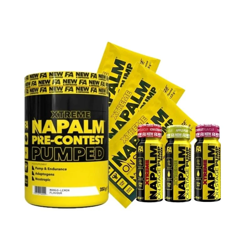 AKCE Fitness Authority Napalm Pre-Contest Pumped 350 g + ZDARMA 6x vzorek