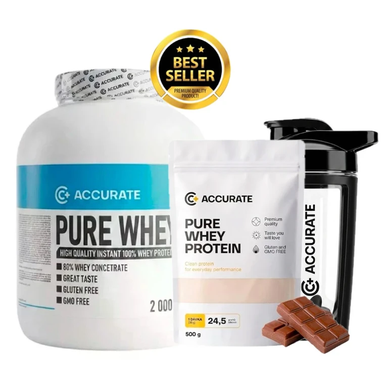 Special Offer Accurate+ Pure Whey 2000 g + FREE Pure Whey 500 g + Shaker 500 ml