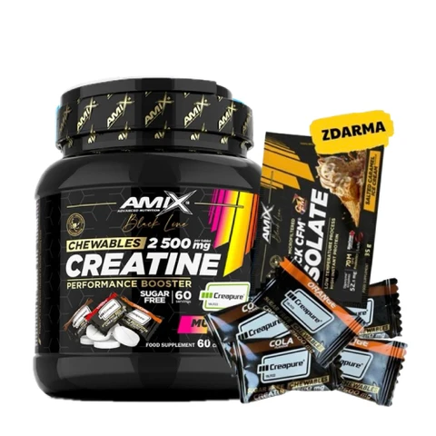 Special Offer Amix Black Line Creatine Creapure 2500 mg 60 tbl multi mix + FREE 6x sample