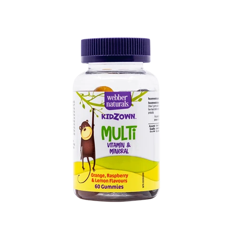 Webber Naturals Kidzown Multivitamin & mineral 60 gummies