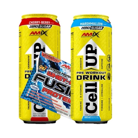 Special Offer 2x Amix CellUP PreWorkout Drink 500 ml + FREE WheyPro Fusion 30 g