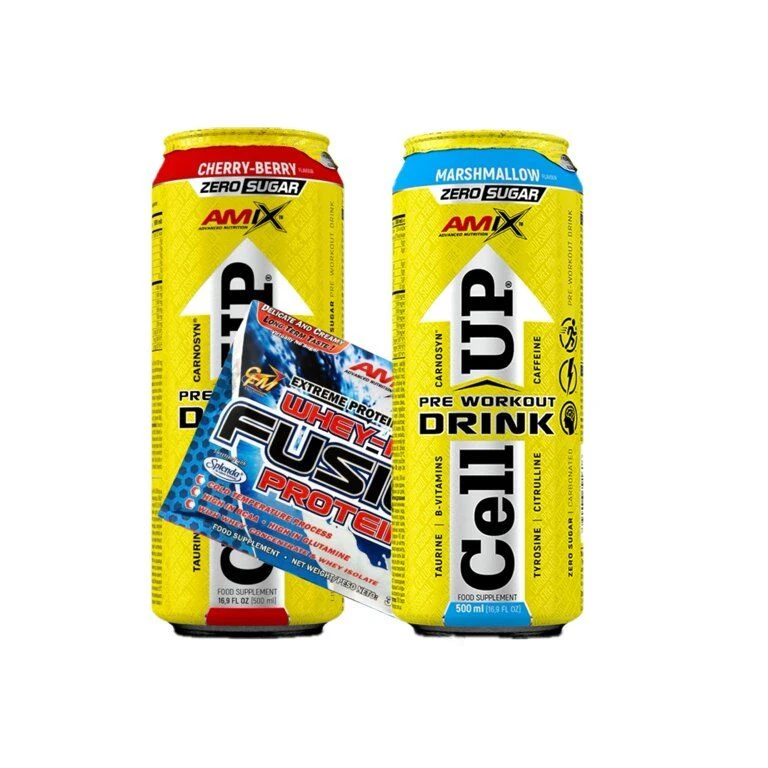 Special Offer 2x Amix CellUP PreWorkout Drink 500 ml + FREE WheyPro Fusion 30 g