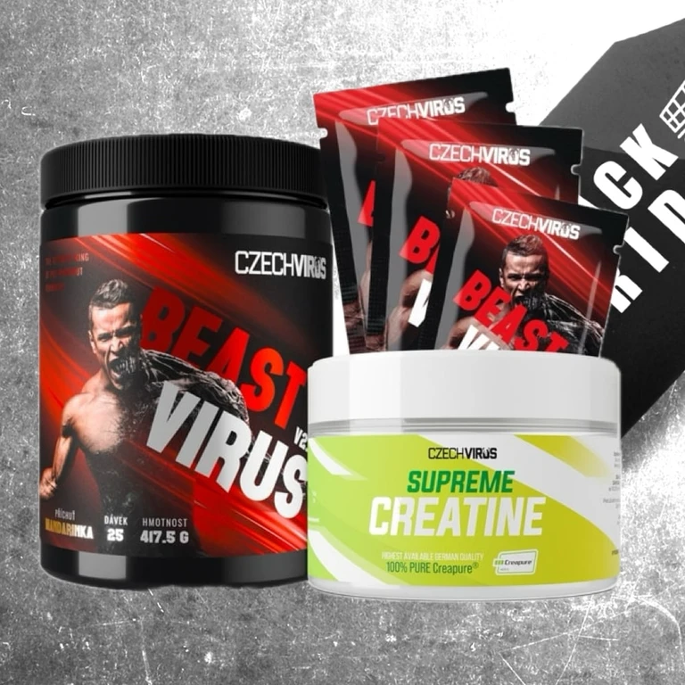 AKCE Czech Virus Beast Virus V2.0 417,5 g + ZDARMA Supreme Creatine 100 g + 3x vzorek