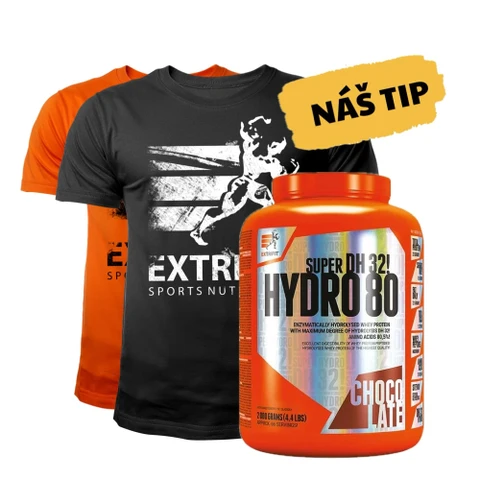 AKCE Extrifit Super Hydro 80 DH 32 2000 g chocolate + ZDARMA Triko