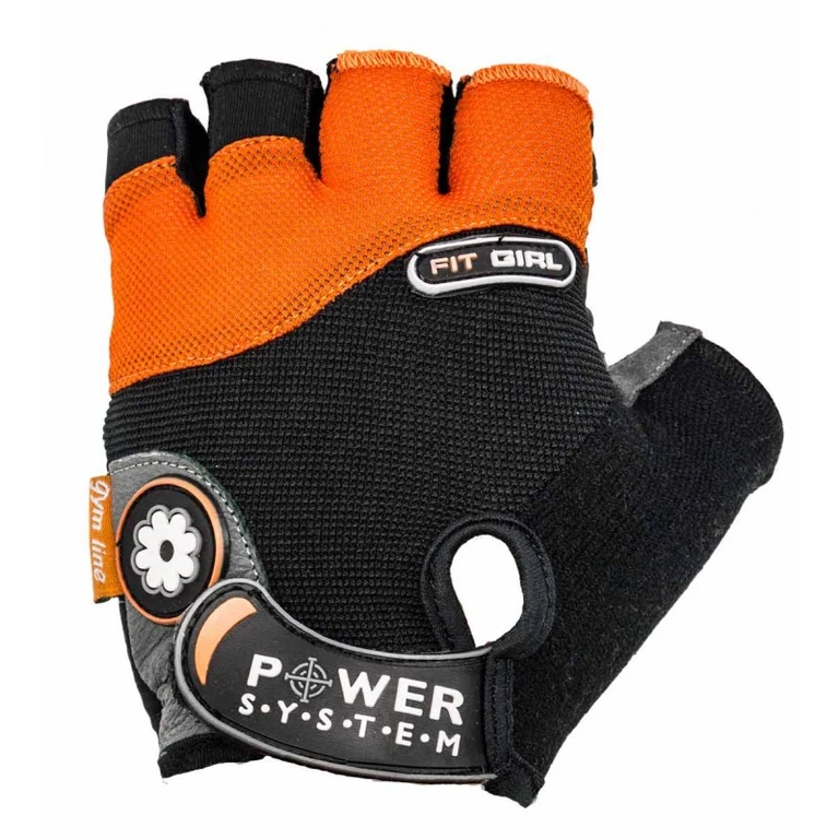 Rukavice Fit Girl černá oranžová