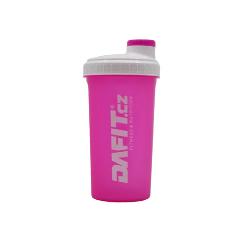Dafit Šejkr 700 ml růžovo bílá, bílé logo
