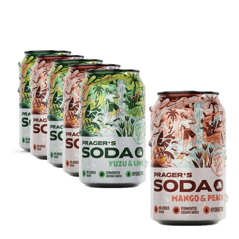 AKCE 5+1 ZDARMA Prager's Soda 330 ml