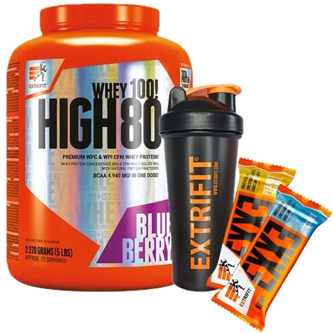 Special Offer Extrifit High Whey 80 2270 g + FREE Shaker 600 ml + 2x Exxe 65 g