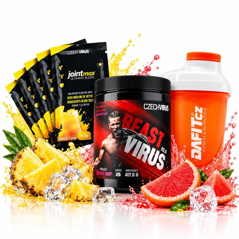 Special Offer Czech Virus Beast Virus V2.0 417,5 g + FREE Shaker Dafit 300 ml + 5x sample