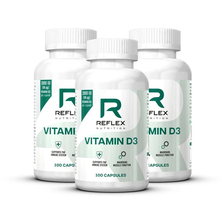 Reflex Nutrition Vitamin D3 100 cps 2+1 FREE