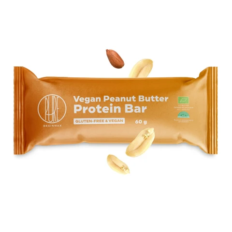BrainMax® Pure Vegan Protein Bar 60 g peanut butter