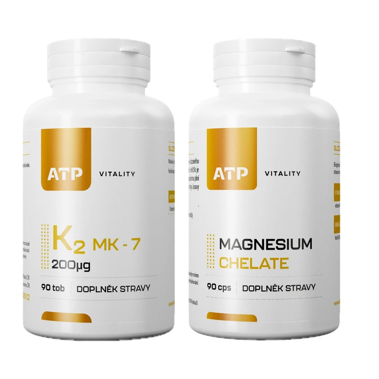 AKCE ATP Vitality K2 MK-7 200µg 90 tob + ZDARMA Magnesium Chelate 90 tob