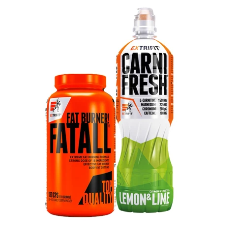 Special Offer Extrifit Fatall Fat Burner 130 cps + FREE Carnifresh Caffeine free 850 ml