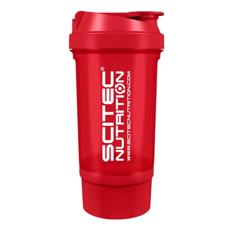 Scitec Nutrition Shaker 500 + 120 ml red