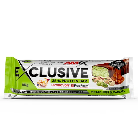 Amix Exclusive Protein Bar 85 g pistachios caramel