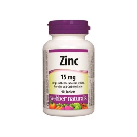 Webber Naturals Zinc 15 mg 90 tbl