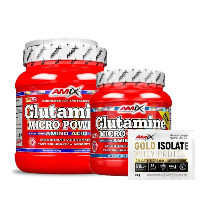 Special Offer Amix L-Glutamine 500 g powder + 300 g + FREE