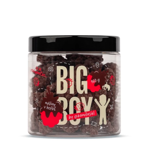 Big Boy raspberries in dark chocolate 160 g