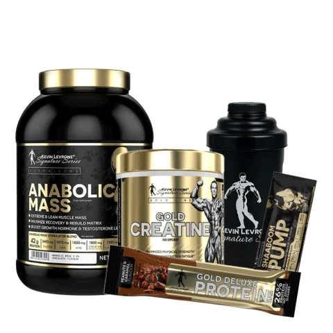 AKCE Kevin Levrone Mass 3000 g + Gold Creatine 300 g + ZDARMA Šejkr 500 ml + 2x vzorek