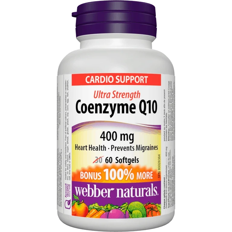 Webber Naturals Coenzyme Q10 400 mg 60 cps