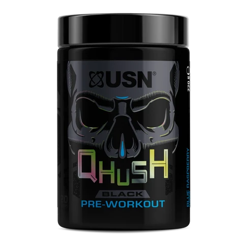 USN Qhush Black Pre - Workout 220 g blue raspberry