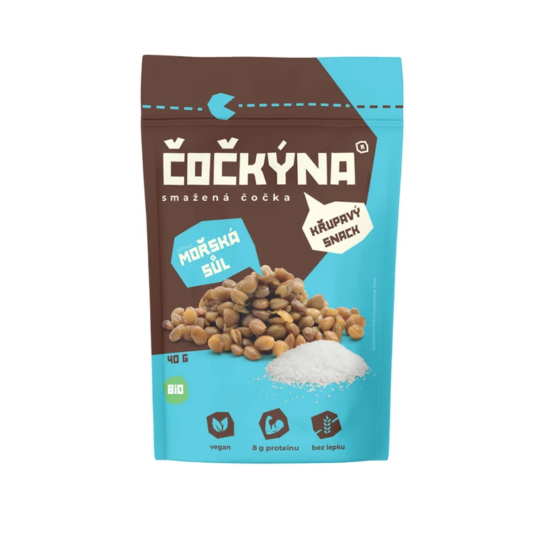 Čočkýna Smažená Čočka Bio 40 g SLANÁ
