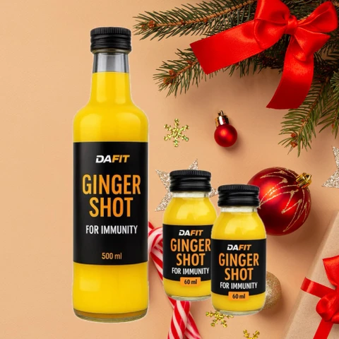 AKCE Dafit Ginger Shot For Immunity 500 ml + ZDARMA 2x 60 ml