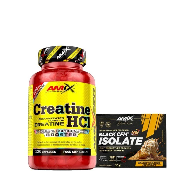 AKCE Amix AmixPro Creatine HCl 120 cps + ZDARMA 1x vzorek
