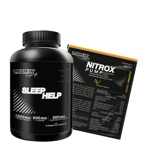 Special Offer Prom-In Sleep Help 60 cps + FREE Nitrox Pump Caffeine Free 22,5 g