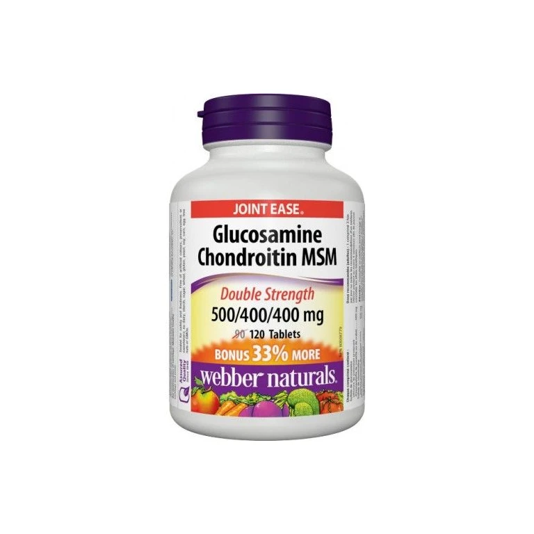 Webber Naturals Glucosamine Chondroitine MSM 500/400/400 mg 120 tbl