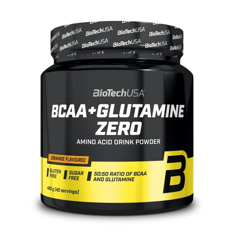 BioTech BCAA + Glutamine Zero 480 g orange