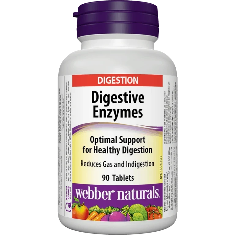 Webber Naturals Digestive Enzymes 90 tbl