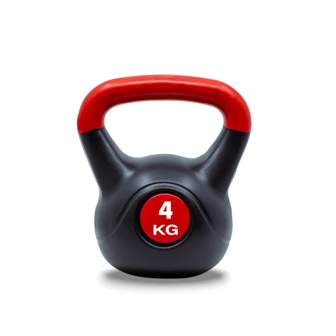 Acra Činka Kettlebell 4 kg černo červená