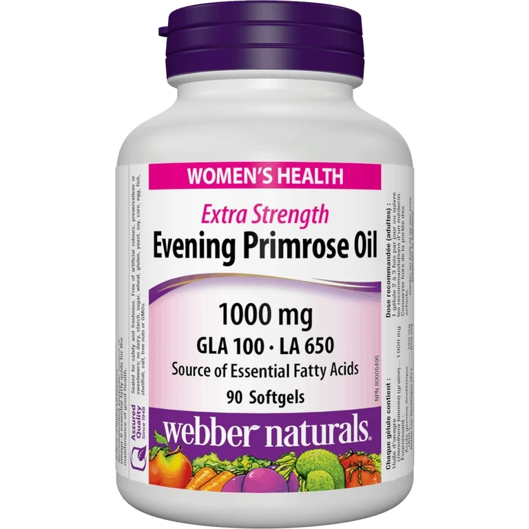 Webber Naturals Evening Primrose Oil 1000 mg 90 tob