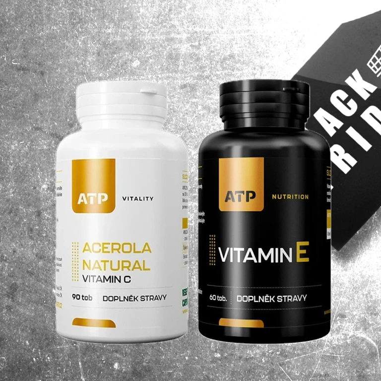 AKCE ATP Vitality Acerola Natural Vitamin C 90 tob + ZDARMA Vitamin E 60 tob
