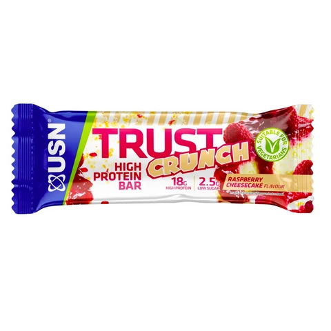 USN Trust Crunch 60 g malinový cheesecake