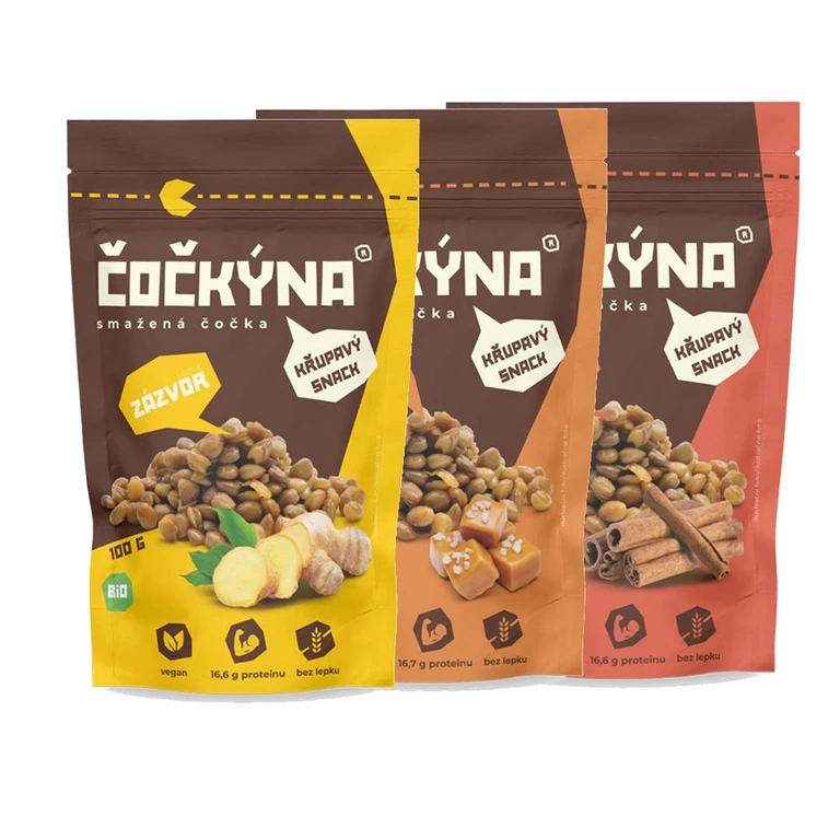 Čočkýna Smažená Čočka Bio 100 g SLADKÁ