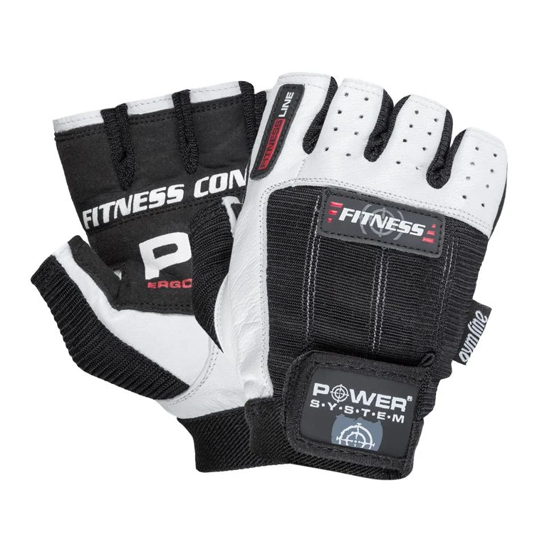 Rukavice Fitness bílá černá