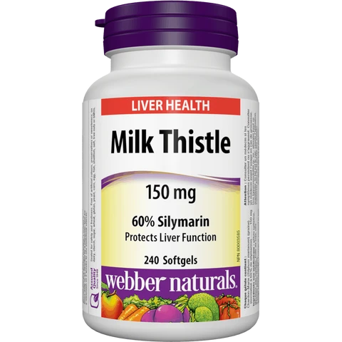 Webber Naturals Milk Thistle 150 mg 240 tob