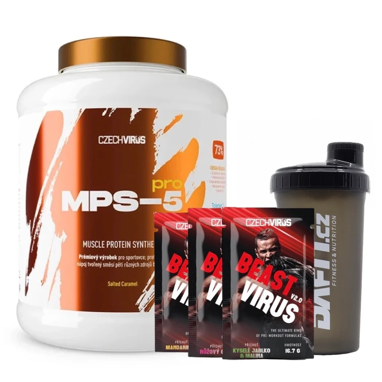 AKCE Czech Virus MPS-5 Pro 2250 g + ZDARMA Šejkr 700 ml + 3x vzorek