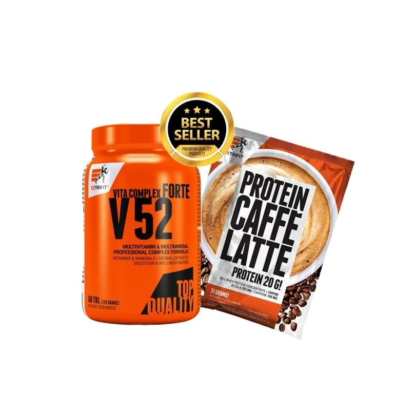 AKCE Extrifit V 52 Vita Complex Forte 60 tbl + ZDARMA Caffe Latte 31 g