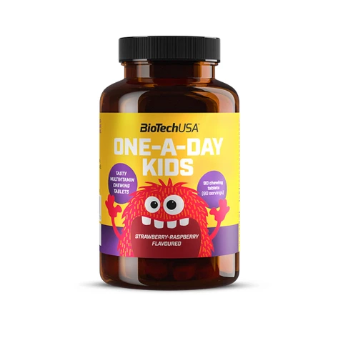 BioTech One-A-Day Kids 90 tbl strawberry raspberry