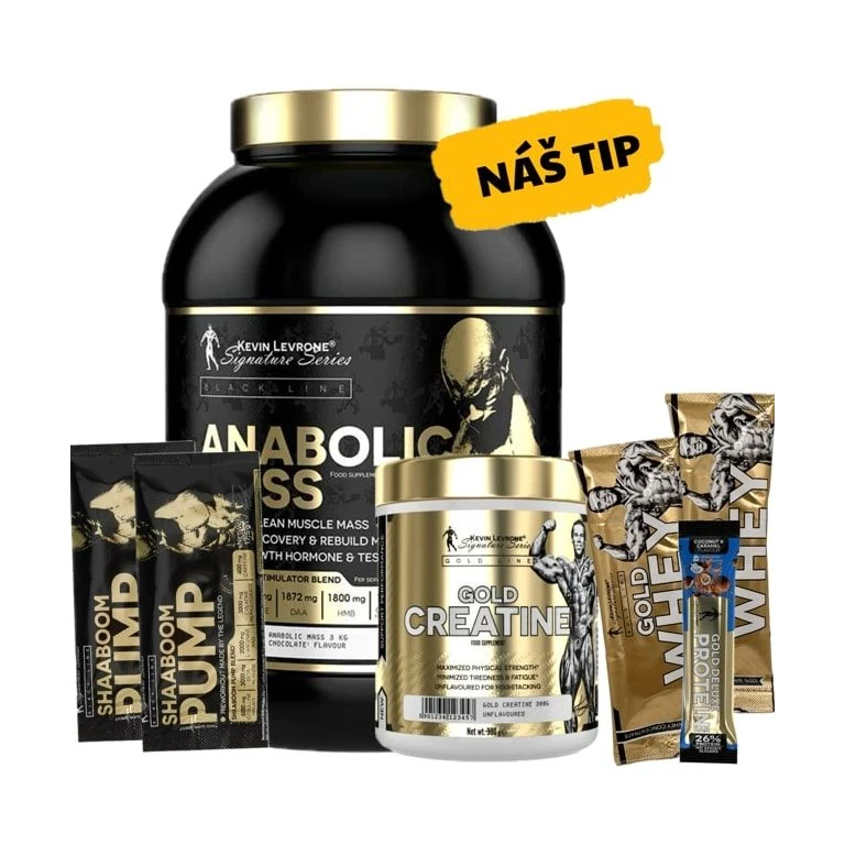 AKCE Kevin Levrone Levrone Mass 3000 g + ZDARMA 4x vzorek + tyčinka