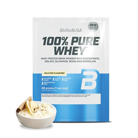 BioTech 100% Pure Whey 28 g milk rice