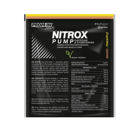 Prom-In Nitrox Pump Caffeine Synephrine 22,5 g mango ananas