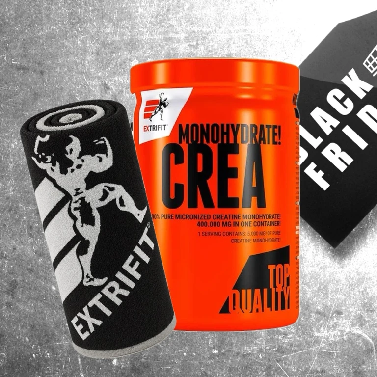 AKCE Extrifit Crea Monohydrate 400 g + ZDARMA Ručník