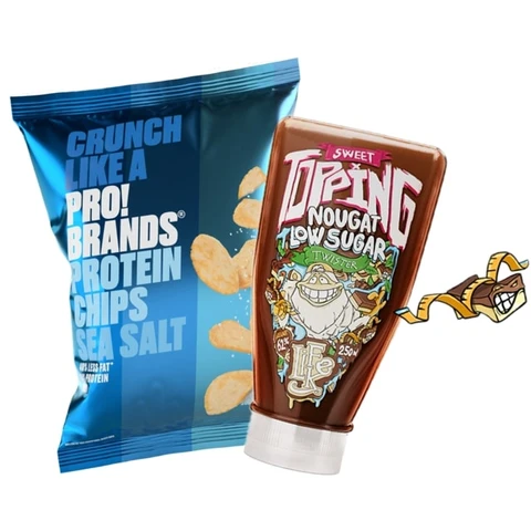AKCE LifeLike Sweet Topping Twister 250 g nougat + ZDARMA 2x ProBrands Chips 50 g