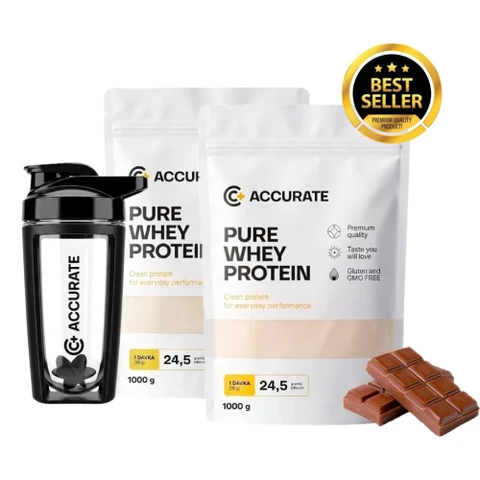 Special Offer 1+1 Accurate+ Pure Whey 1000 g + FREE Shaker 500 ml