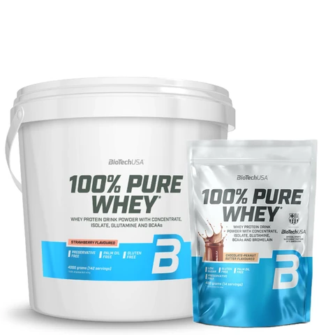 Special Offer BioTech 100% Pure Whey 4000 g + FREE 100% Pure Whey 400 g