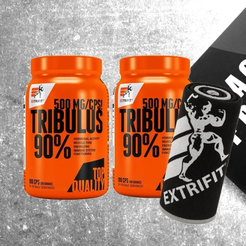 AKCE 1+1 Extrifit Tribulus 90 % Terrestris 100 cps + ZDARMA Ručník